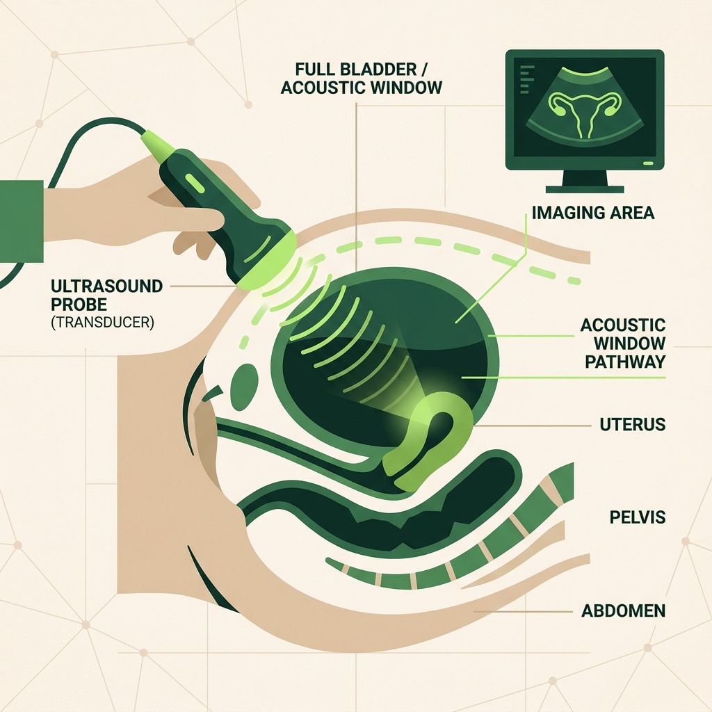 What represents a 'Full Bladder' before an Ultrasound?
