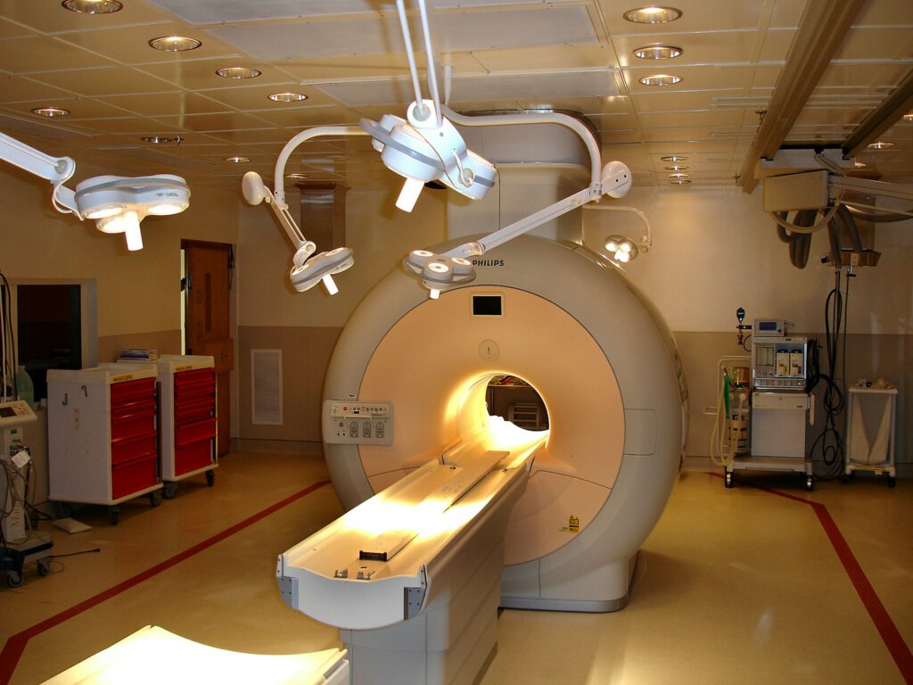 a light that is inside of a room